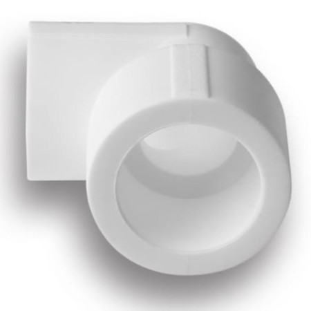 Aqualink transitional square, polypropylene, d = 25-20 mm, 90 °