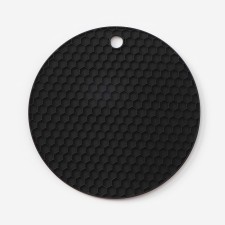 Silicon-based mat for hot, d = 140 mm, thickness = 3.5 mm, gray