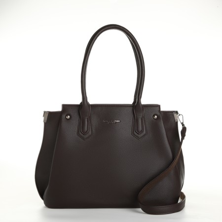Bag Women's Tout, on lightning, dark brown color