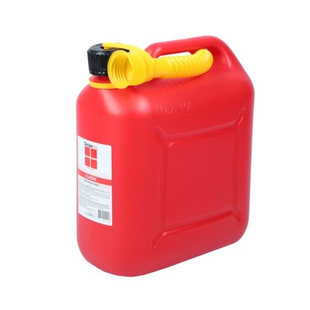 Canister of the fuel and lubricants Oktan Classik, 10 l, plastic, red