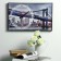 Carting clock, interior "Brooklyn bridge", smooth move, 57 x 35 x 4 cm