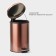 Garbage bucket with pedal Stolz Stölz, 12 l, stainless steel, bronze color