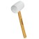 Kiyanka rubber bison 20511-450_z02, white rubber, wooden handle, 450 g