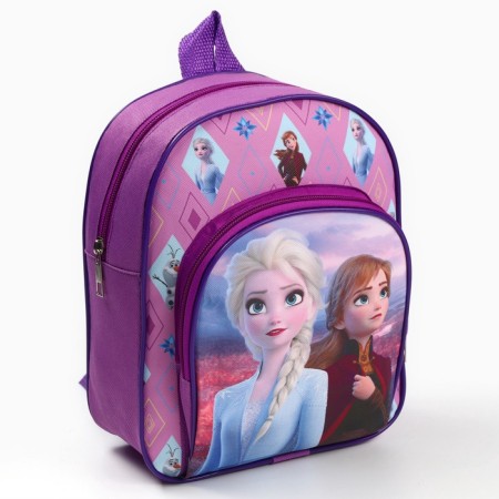 Baby backpack with pocket, cold heart, 23*19*6cm