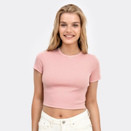 Female T -shirt, peach color, size 46