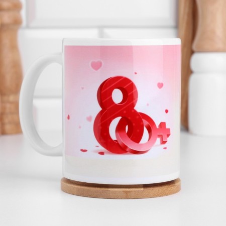 Sublimation mug “Since March 8! Venus ", with application-1
