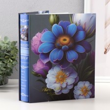 Photo album in 200 photos 10x15 cm Fabulous flowers in a box 25.8x21x5 cm