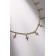 Metallica chocker crosses, color gold, l = 30 cm