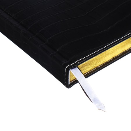 Dated diary 2025 b6 168 sheets, Devente. Wild, a hard cover to leatzers with foam rubber, perforation, liesse, block 70, black-4