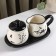 Set Serving shares "Spring Evening", 2 subjects: milkman 270 ml, sugar tower 310 ml