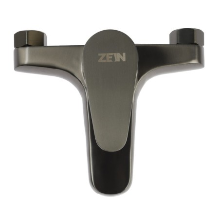 Bath mixer Zein Z3836, one -leaf, shower set, graphite-5