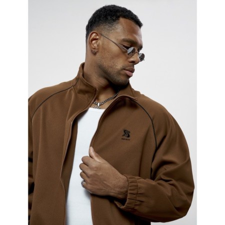 Male tracksuit, size 54, brown color-13