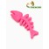 Chewing toy "plankton", TPR, 12.5 cm, pink