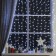Garland "Curtain" 2 × 1.5 m with nozzles "Balls", IP20, transparent thread, 360 LED, white glow, 8 modes, 220 V