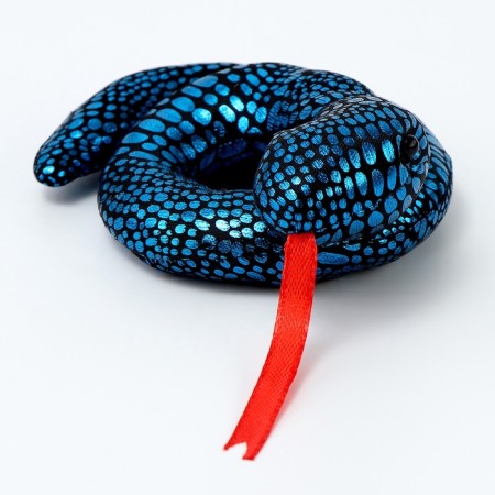 Soft toy "Snake" shiny, 10 cm, color mix-4