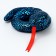 Soft toy "Snake" shiny, 10 cm, color mix