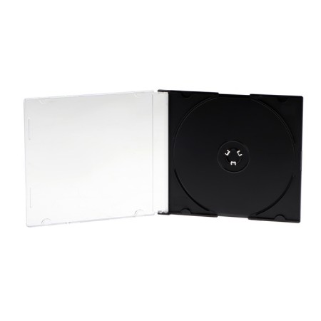 CDB-SL box for CD/DVD discs, capacity 1 pc, plastic, transparent-1