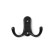 Furniture tundra hook TKD024 Light, two -rod, black