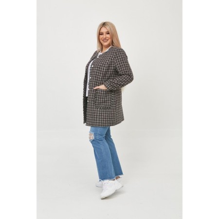 Female jacket, size 54, black color-3