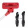 Vacuum cleaner KitFort KT-5239, vertical, 600 watts, 0.8 l, red-white