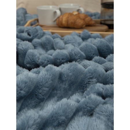 Texrepublic blanket, size 150x200 cm, blue color-6
