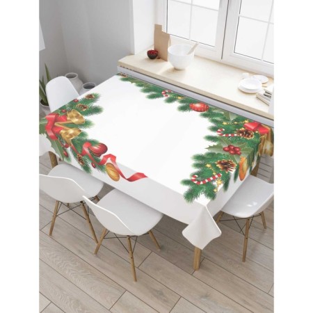 Tables on the table "Christmas decorations", rectangular, Saten, size 120x145 cm