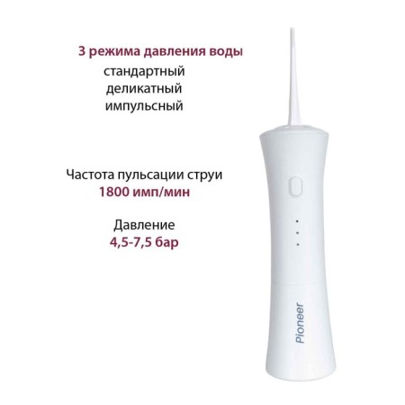 Pioneer TI-1008, 150 ml, 3 modes, 2 nozzles, white, white-1