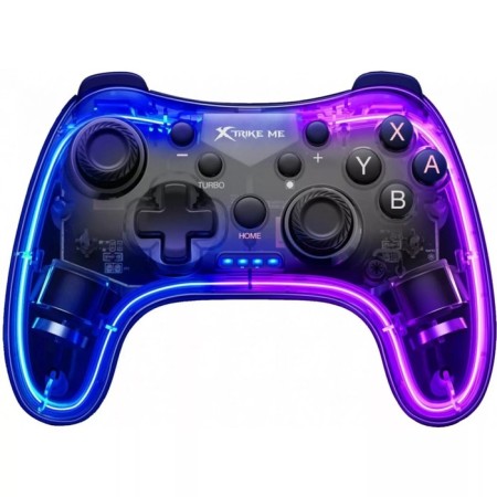 Gampad Xtrike Me GP-52, wireless, for PS4, Bluetooth 4.0, 800 mAh, transparent-1