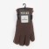Women's gloves minku, two -layer, col. brown, rr 24 cm