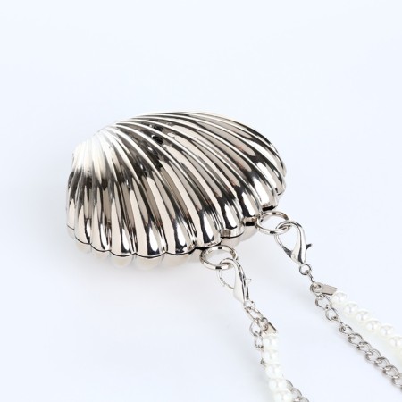 Female bag on a magnet, silver color-6