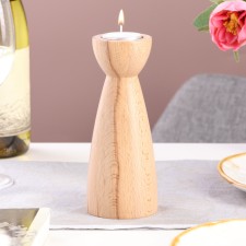 Candlestick, model No. 9, 7 x 17 cm, beech