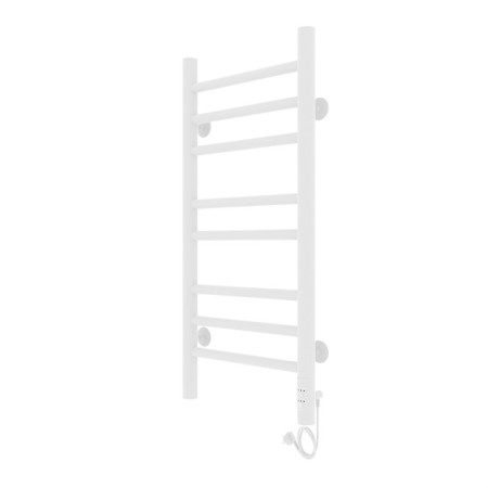 Two electric heated towers Laris lavender Cheka, 300x700 mm, 8 crossbars, right, white-6