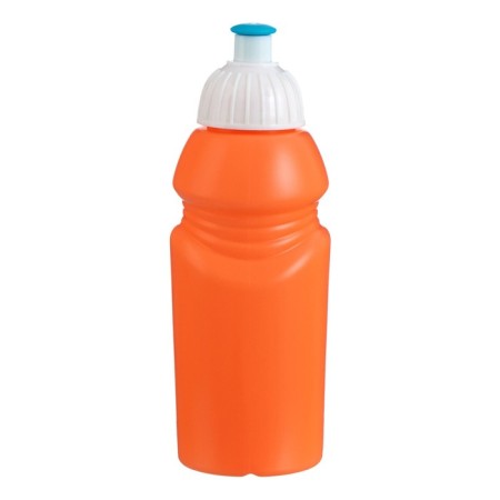 Bicycle bottle, 400 ml, with a drinker, 18 x 6.2 x 6.2 cm, orange