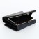 Women's wallet on magnets, black color