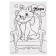 Picture on numbers for children "Kita Marie" 21x15 cm, cats aristocrats