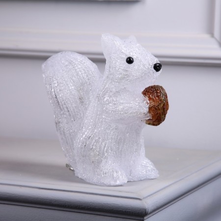 Figure Acryl. "Squirrel" 20 cm, 15LED, 220V, white-1