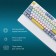 Keadlid K951x Mechanical White USB Multimedia LED (Carfature Strike) (1901 106689