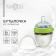 M&B flame bottle, shg Ø70mm, 150 ml., Silicone flask, green color