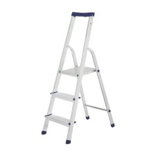 Tundra ladder, aluminum, with organizer, 3 steps, 600 mm