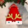 New Year's cap "Deer horns" with a bow and stars 25x35 cm