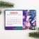 Magnet tree with the calendar "Open the heart of miracles", 7 x 11 cm