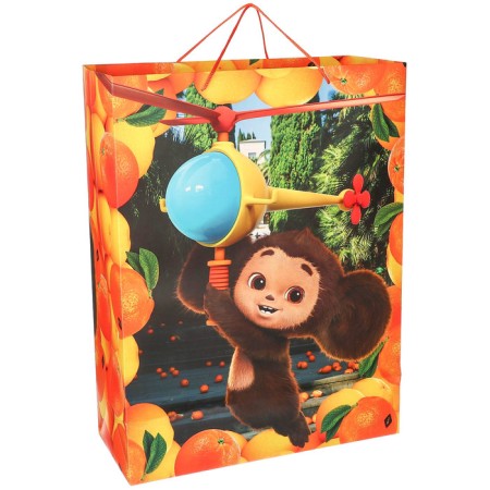 Gift package, 46x61x20 cm, packaging, Cheburashka-1