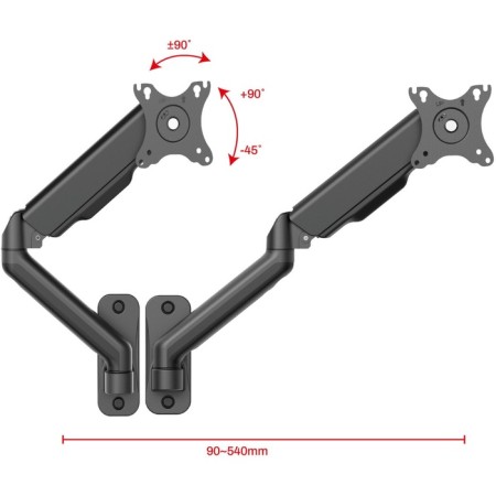 BLACK Uniteki FMG150 Black for Monitor-5
