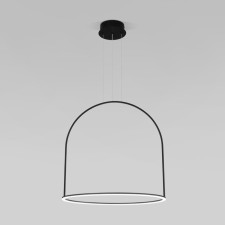 Suspendor of the suspension Eurosvet over 90323/1, LED, 35 W, 3300/4200/6500K, 2940LM, 590x600 mm, remote control, black color black