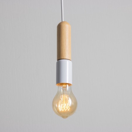 Lamp "Bombat" E27 40W white 4x4x18cm-2