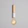 Lamp "Bombat" E27 40W white 4x4x18cm