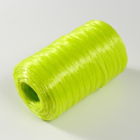 Yarn "for knitting washcloths" 100% polypropylene 400m/100 ± 10 g in the shape of a cylinder (lime)-1