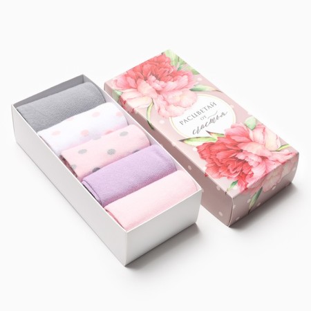 Set of female socks KAFTAN "BLOW" 5 pairs, size 36-39 (23-25 ​​cm)-1