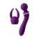 Multifunctional vibration massager Eromantica UMA, silicone, purple, 20 cm