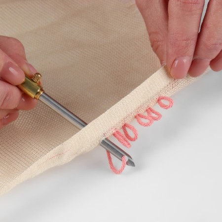 Needles for embroidery, for carpet equipment, 3 pcs, with a holder, d = 2.5/3.5/5 mm, silver color-2